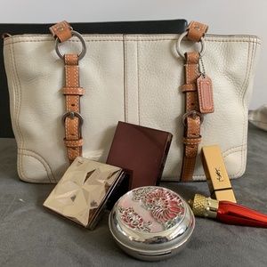 Full Pebble Leather Coach Purse